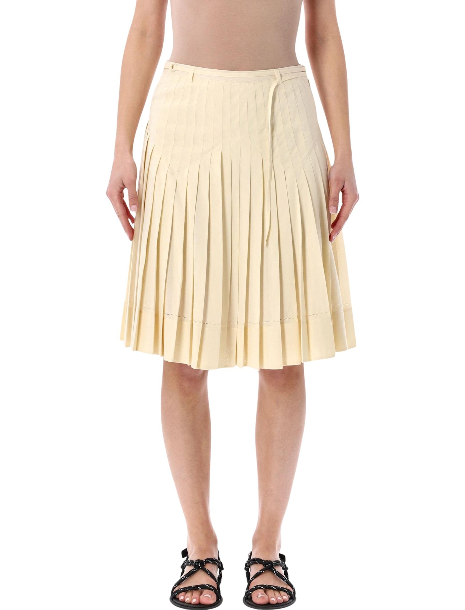 low classic pleated mini skirt