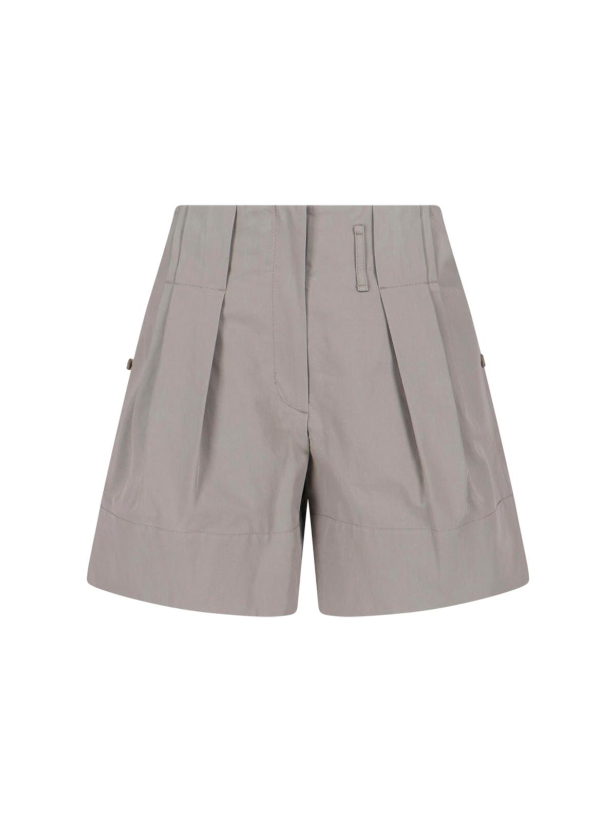 low classic trousers grey cotton - women