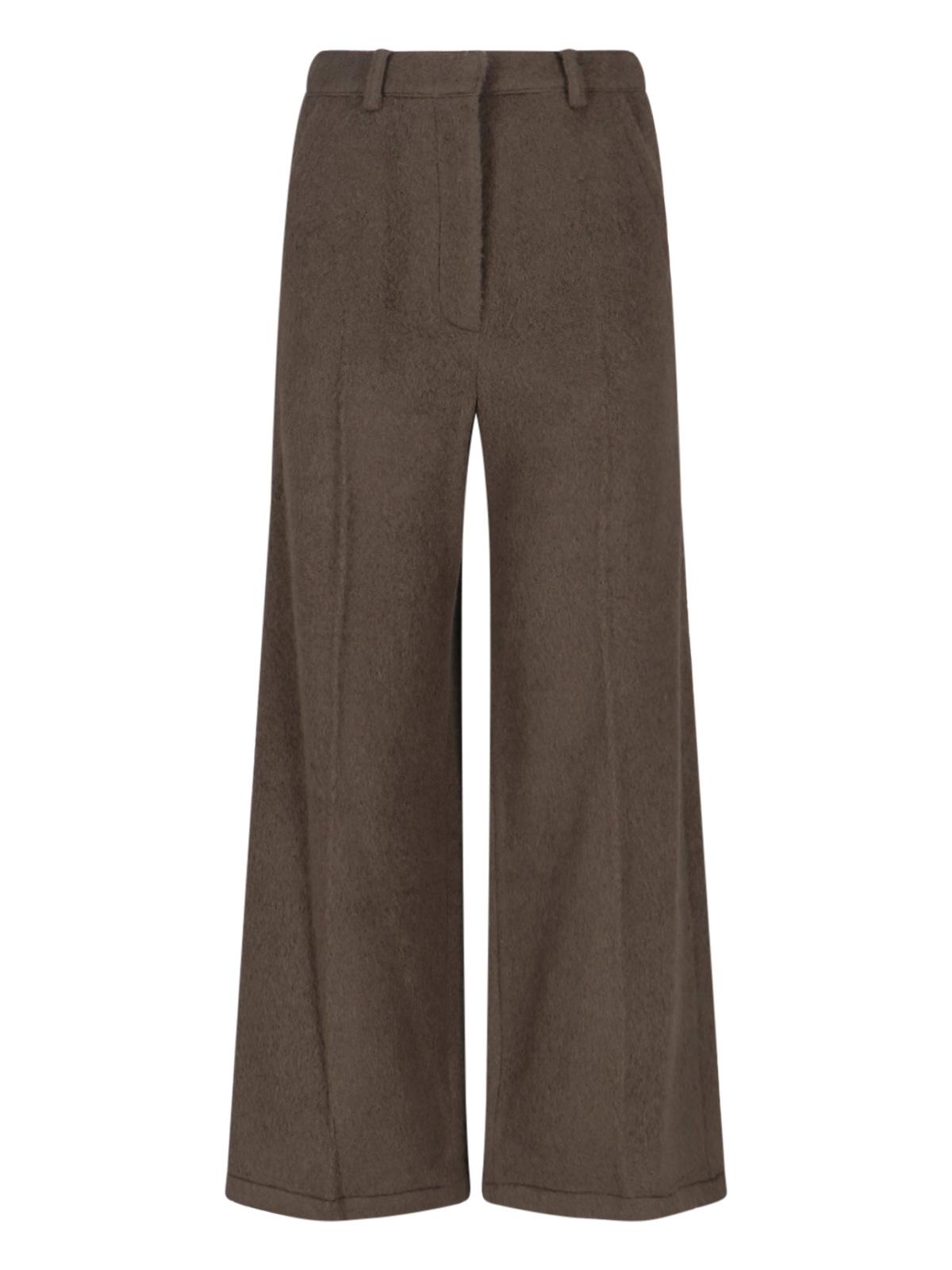low classic trousers violet 71.wool - women