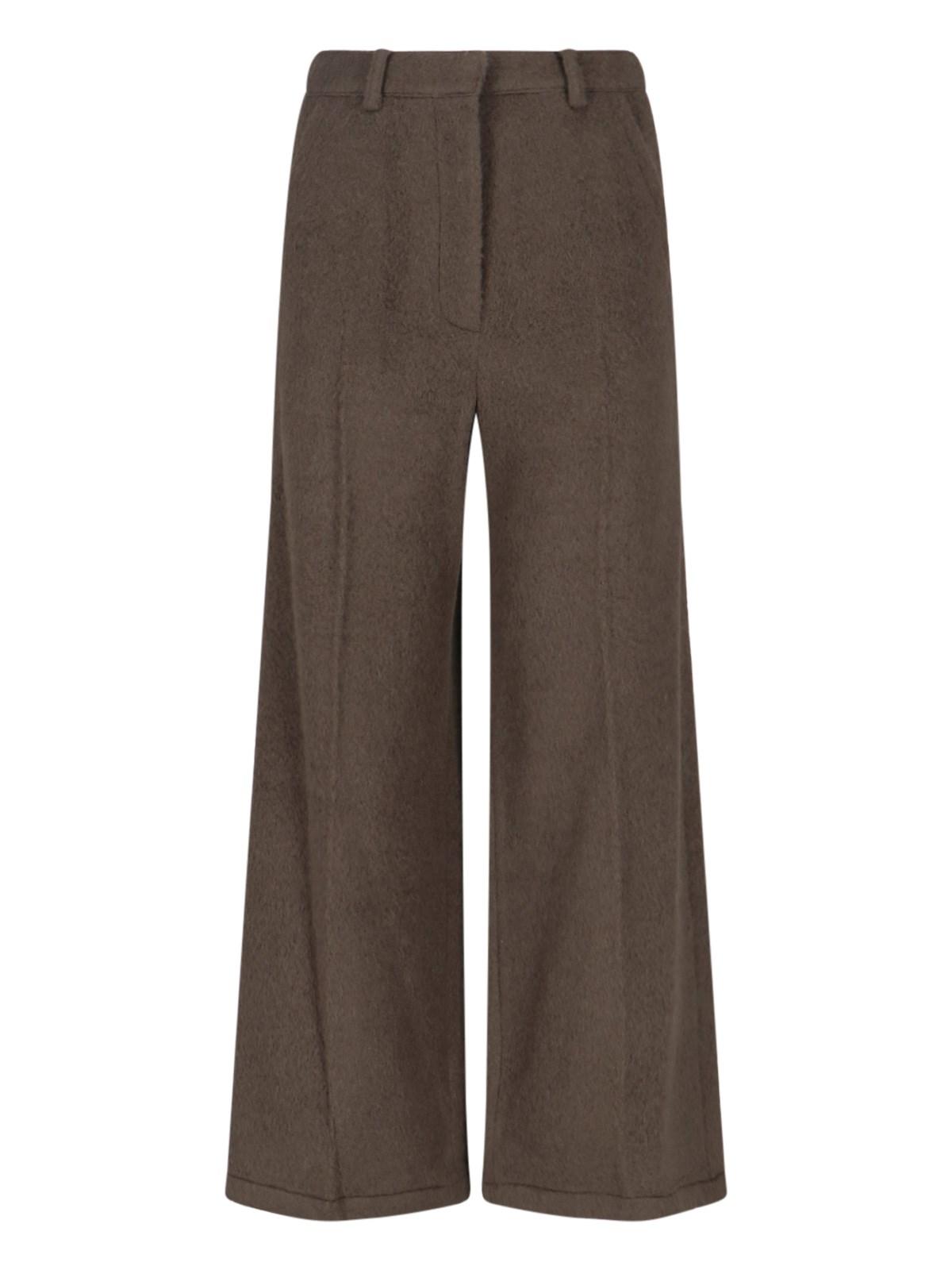 low classic wool and alpaca blend pants