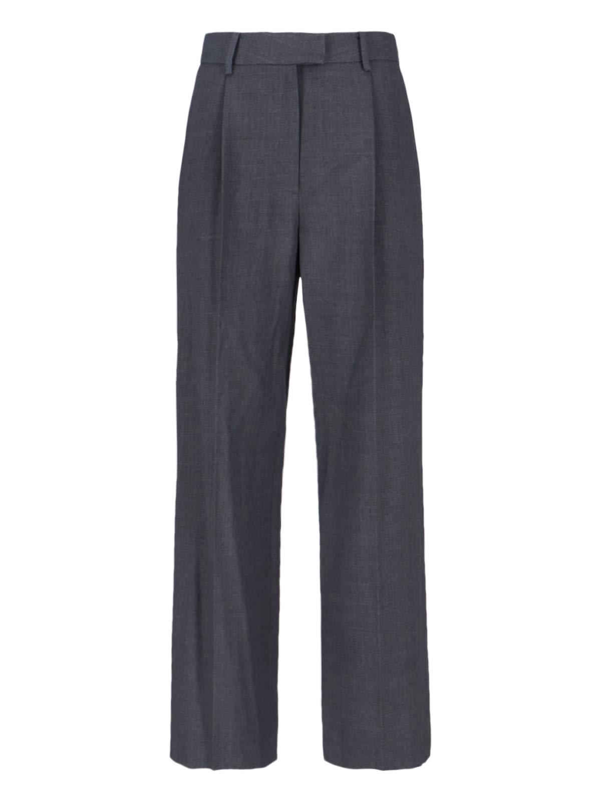 low classic wool pants