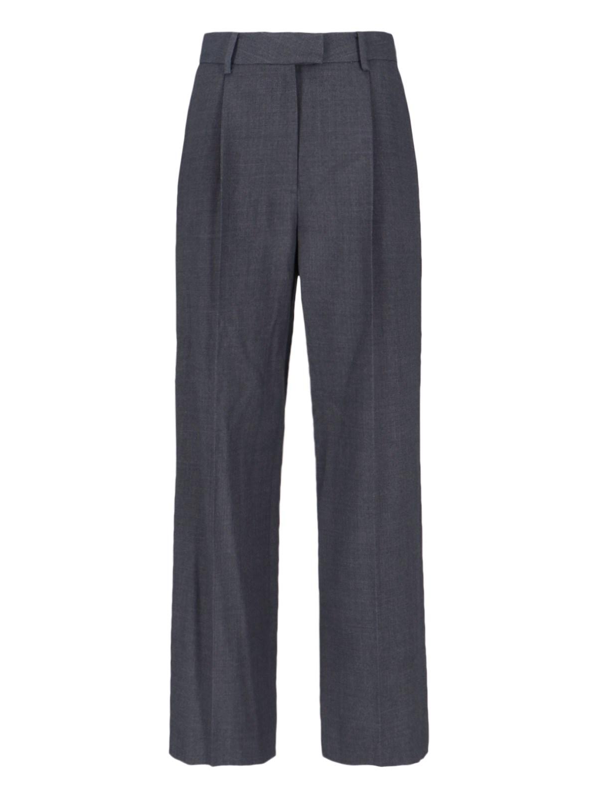 low classic wool pants