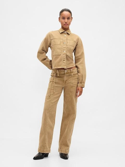 low rise '90s loose jeans