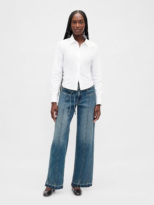 low rise '90s loose jeans