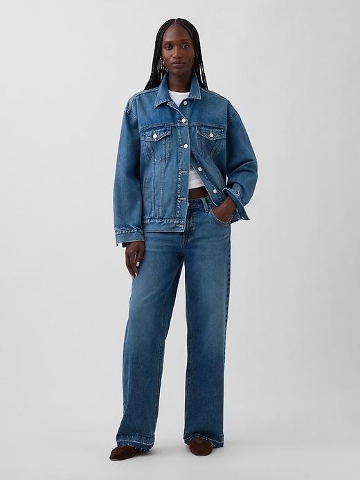 low rise '90s loose jeans