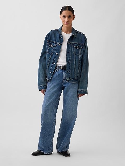 low rise '90s loose jeans