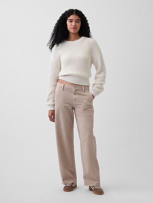 low rise '90s loose khakis