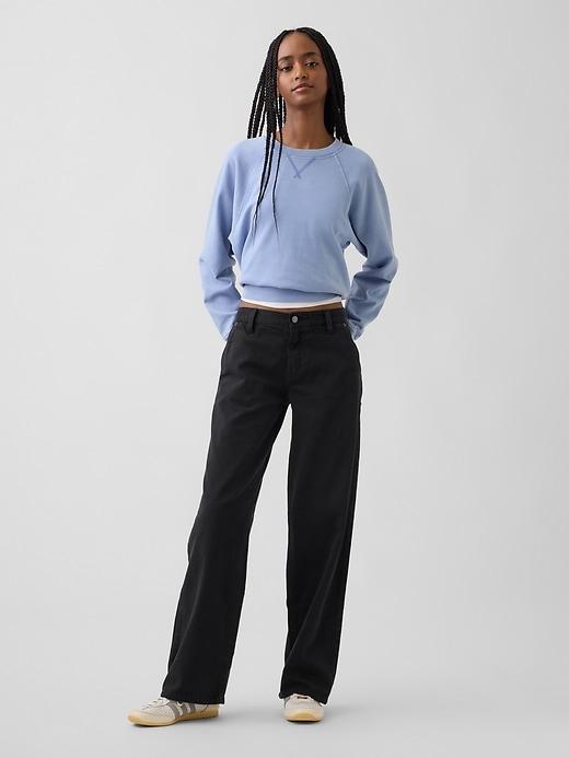 low rise '90s loose khakis