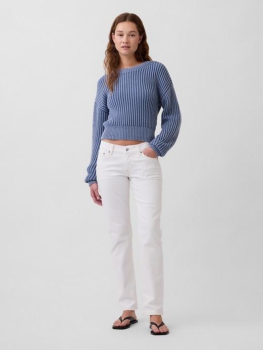 low rise '90s slim straight jeans