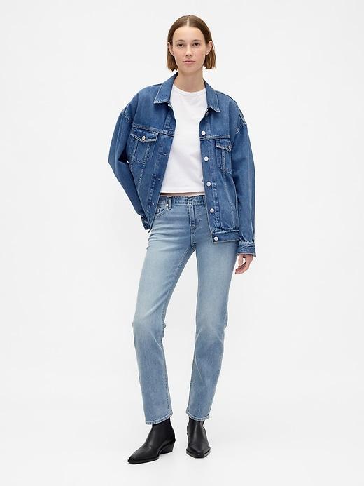 low rise '90s slim straight jeans