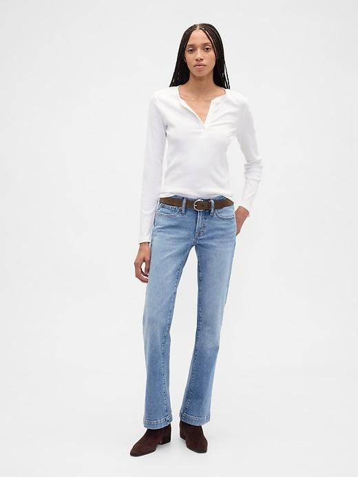 low rise long & lean jeans