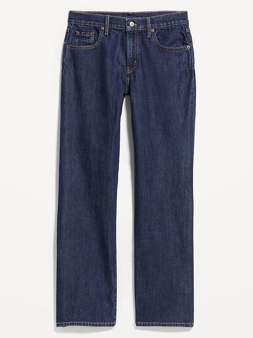 low-rise loose jeans