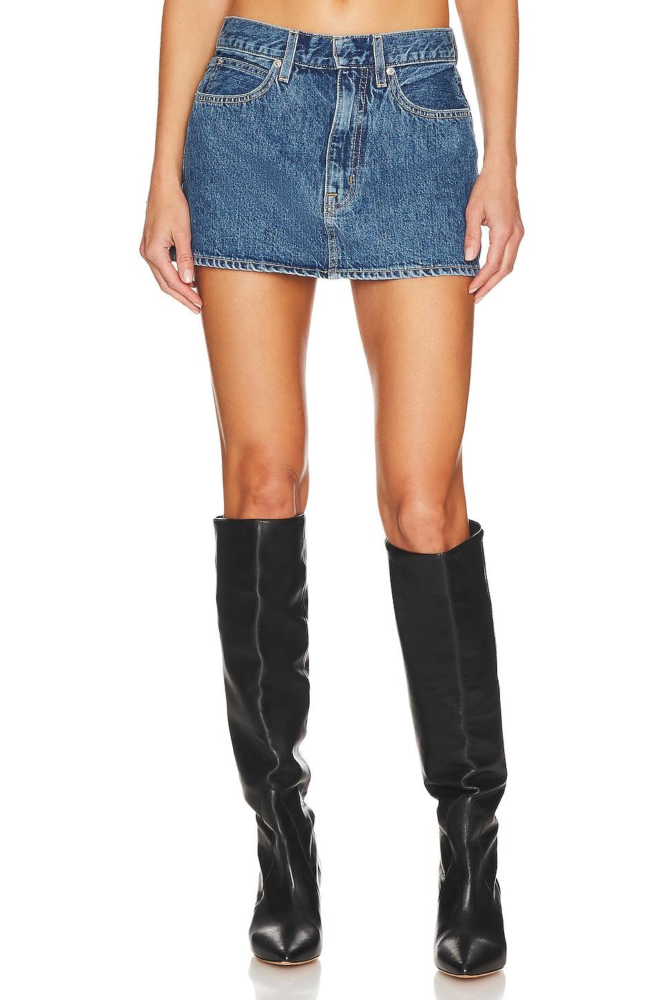 low rise micro mini skirt