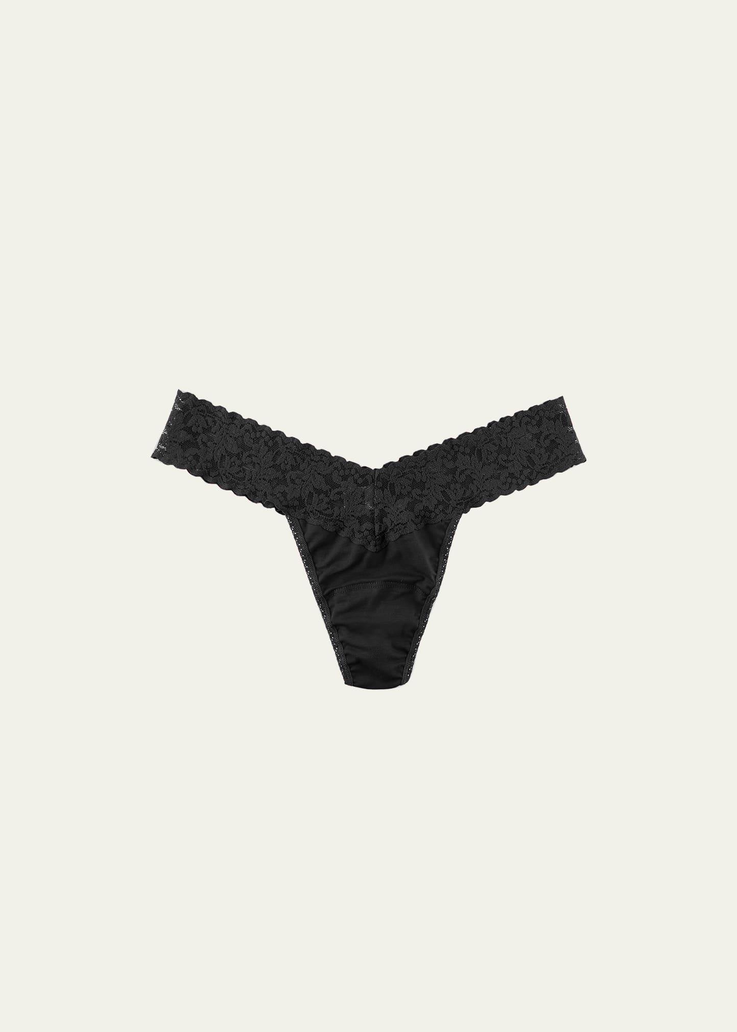 low-rise organic cotton thong