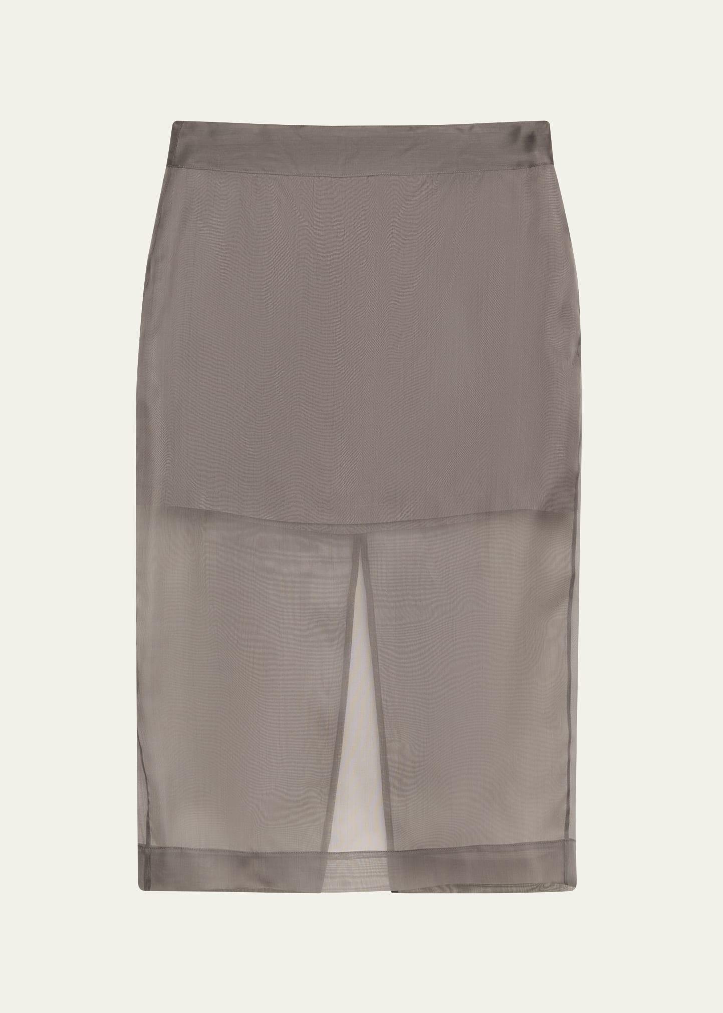 low rise sheer skirt