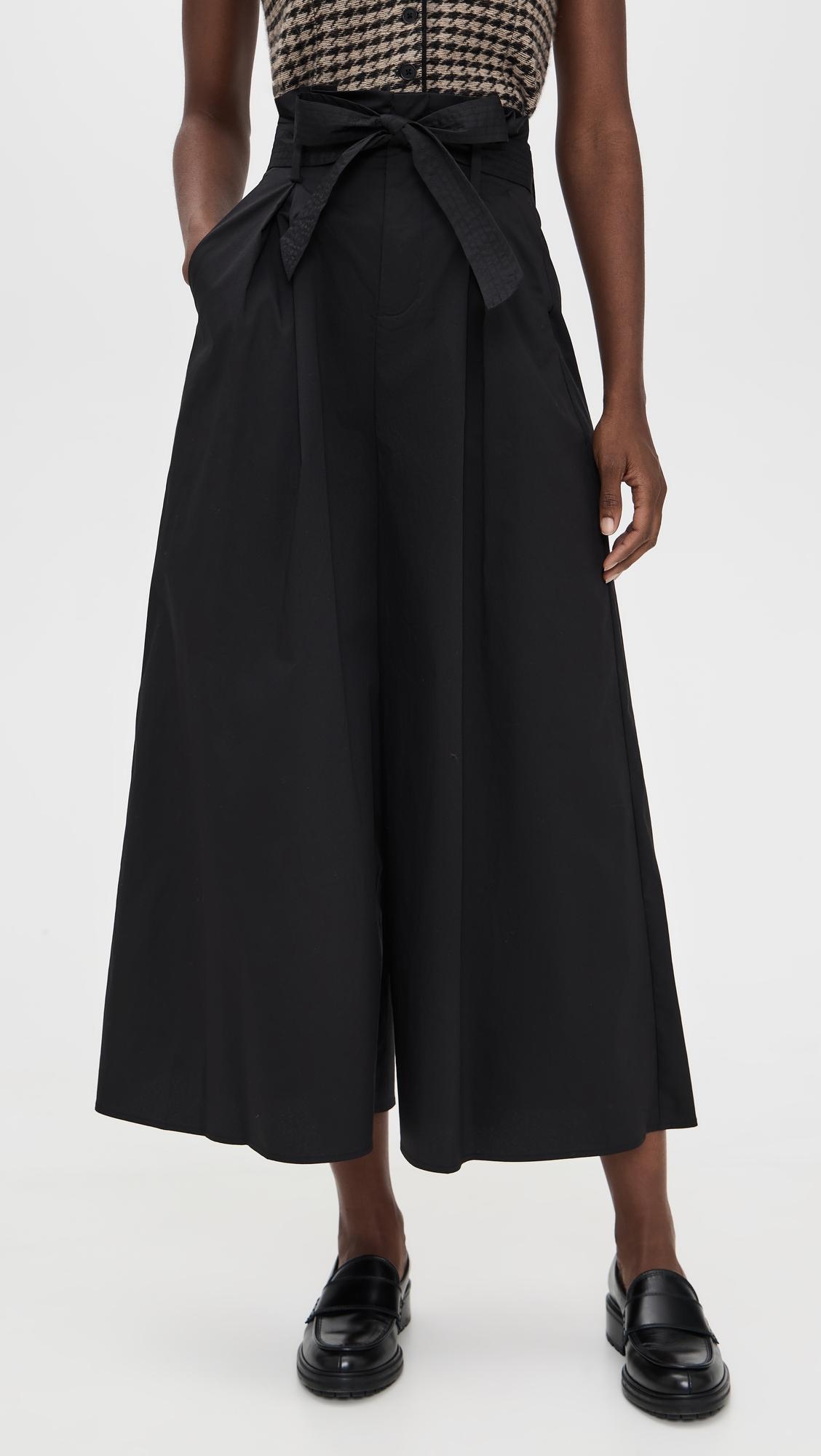 lowen paperbag crop pants