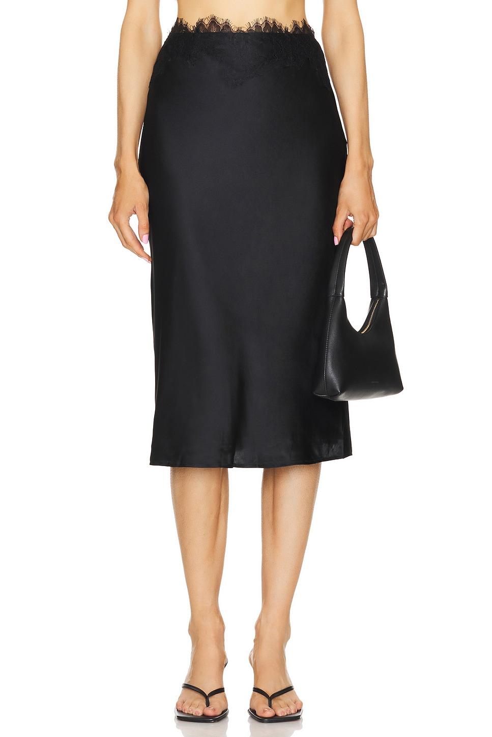 loyal lace trim skirt