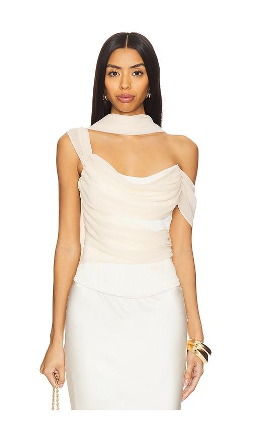 lpa adara corset top in ivory.