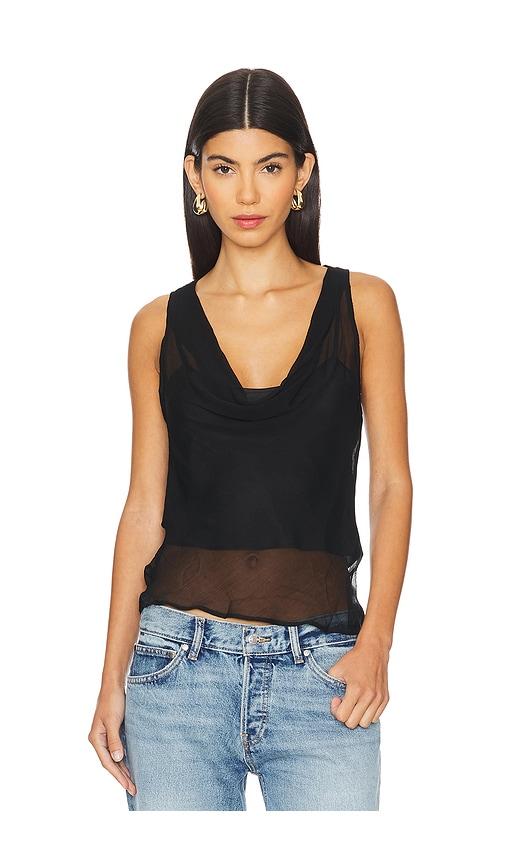 lpa deva top in black.
