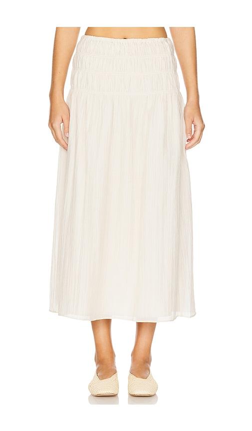 lpa emelia skirt in ivory.