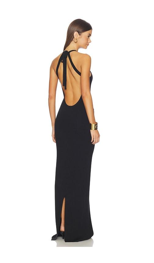 lpa manjari maxi dress in black.