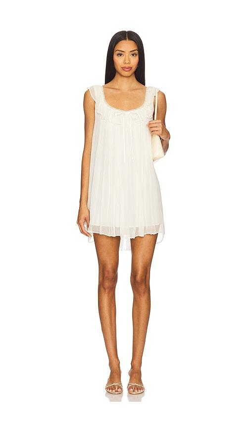 lpa mel mini dress in ivory.
