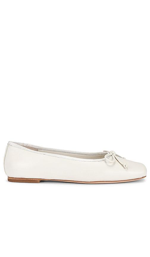 lpa natasha ballet flat in white.