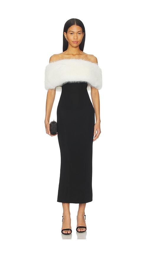 lpa nella midi dress in black.