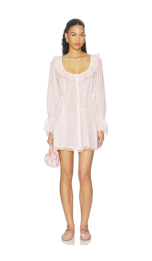 lpa rhea mini dress in pink.