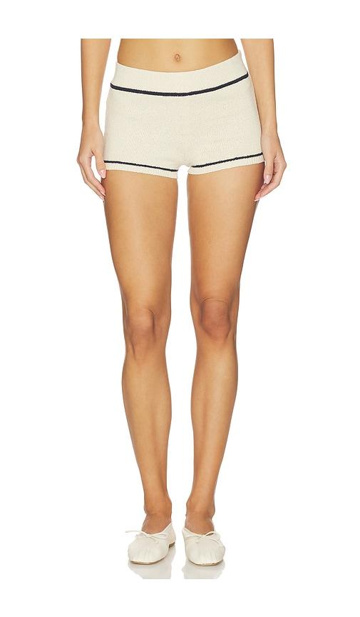 lpa rindie mini short in cream.