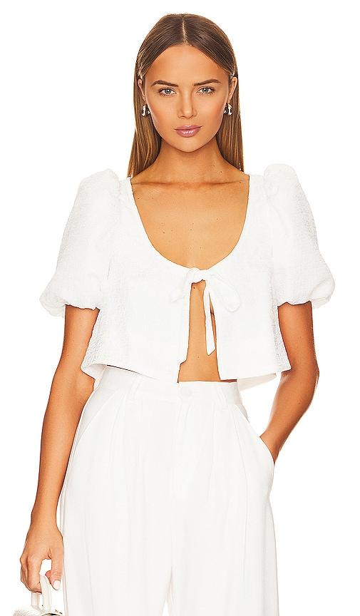 lpa rita top in white.