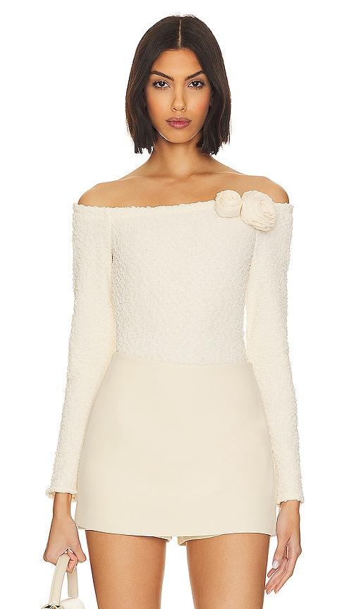 lpa romola bodysuit in cream.