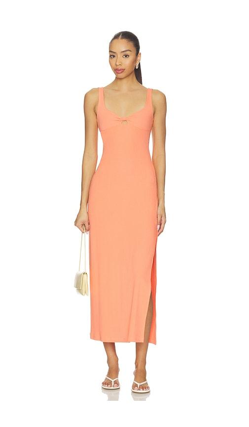 lspace alexis dress in coral.