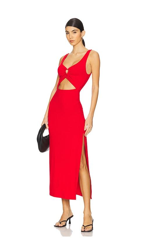 lspace camille dress in red.