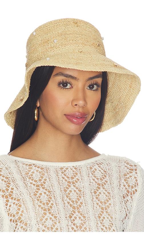 lspace carmel island bucket hat in natural.