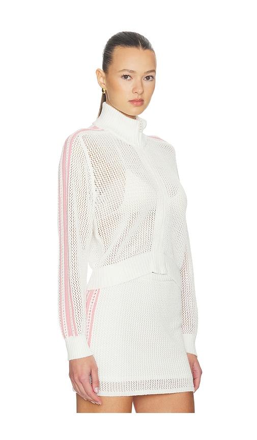lspace heart stopper sweater in white.