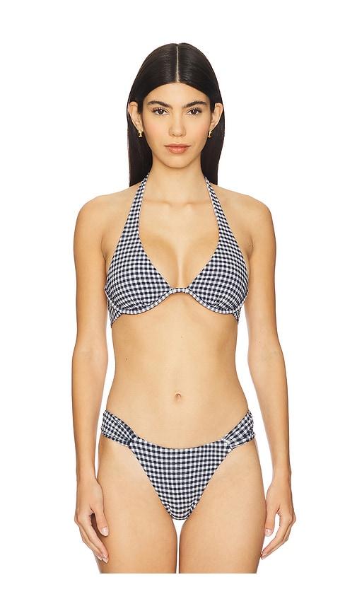 lspace isa bikini top in black.