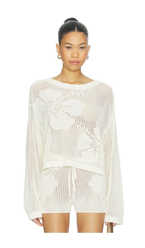 lspace island time sweater in cream.