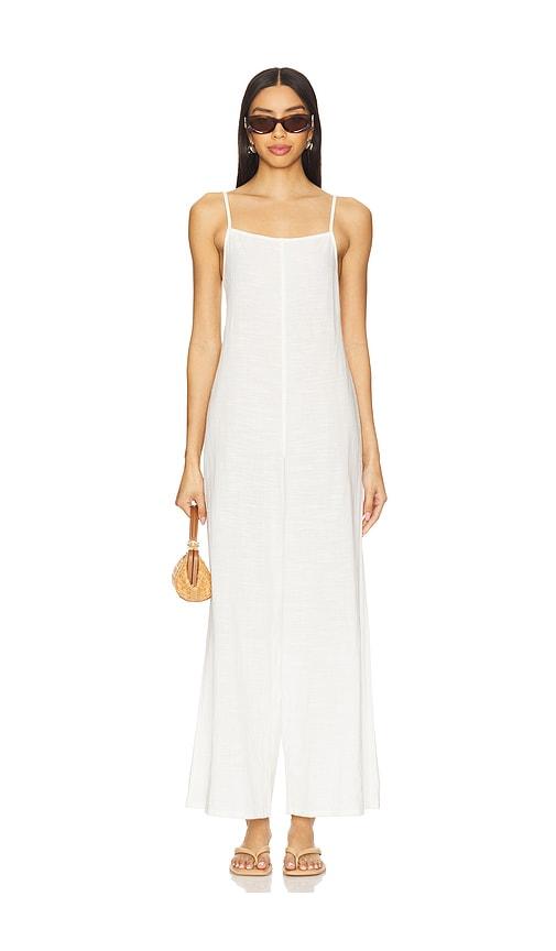 lspace jaida jumpsuit in white.