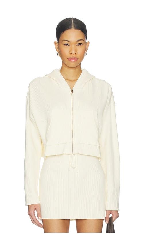 lspace jet set hoodie in cream.