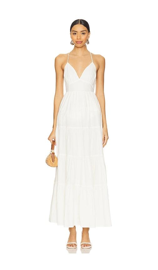 lspace laina dress in white.