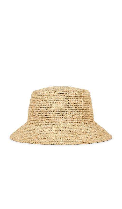 lspace little l kids isadora mini bucket hat in neutral.