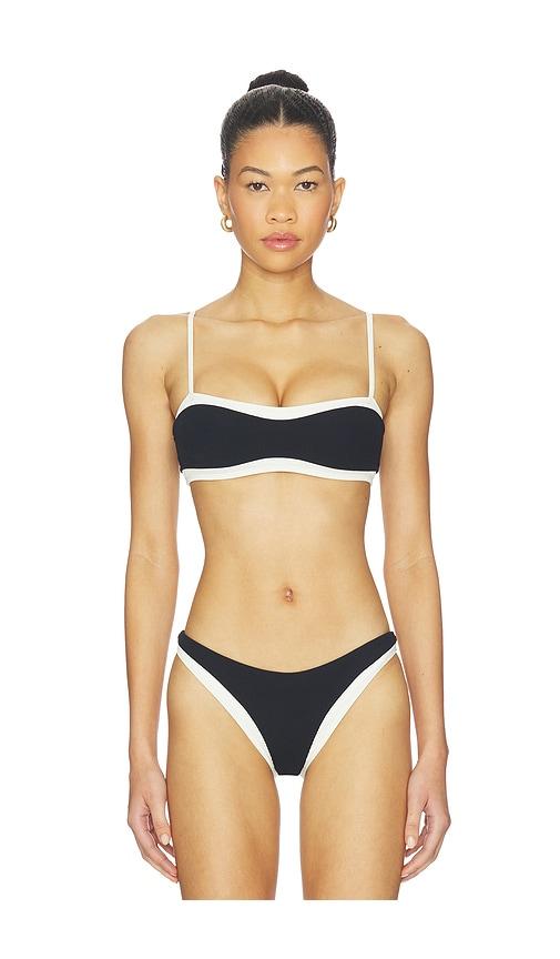 lspace madison top in black,white.