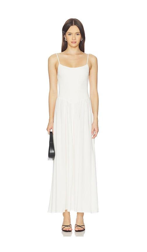 lspace misha midi dress in cream.