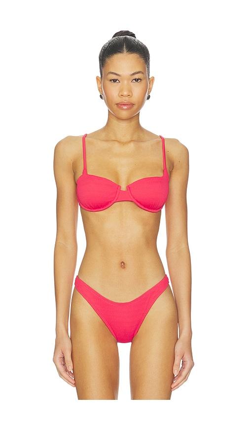lspace pucker belle top in blush.