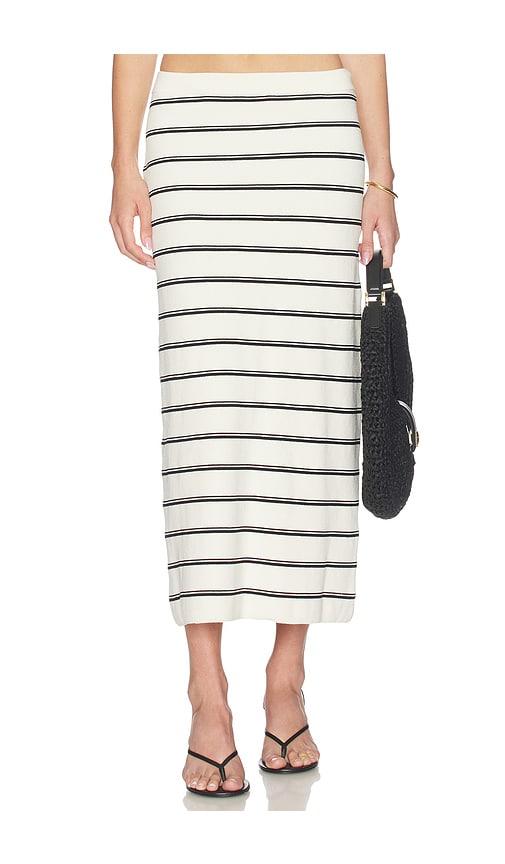 lspace ravello skirt in black,white.