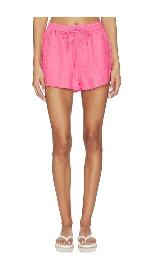 lspace rio short in pink.
