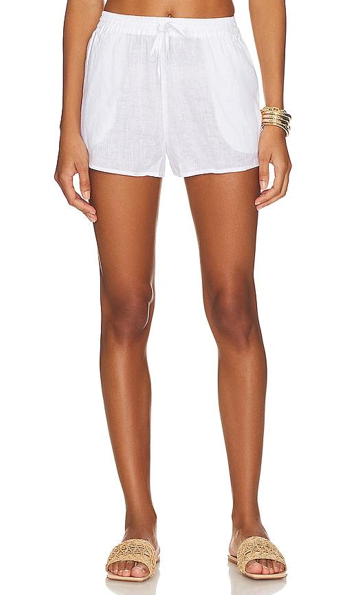lspace rio short in white.