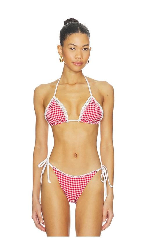 lspace samba top in red.