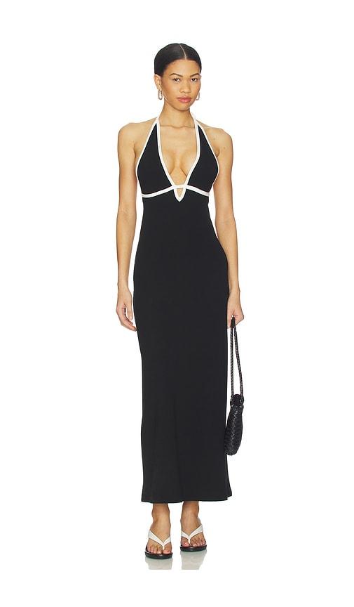 lspace shea maxi dress in black.